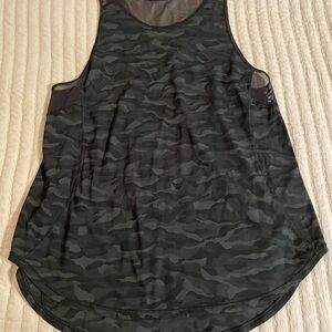 lululemon athletica Women's Black Camo Mesh-Back Tank